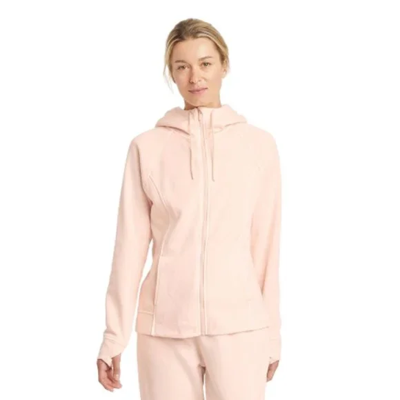 NWT Women's Fleece Full Zip Hooded Sweatshirt - all in Motion - L - Picture 7 of 7